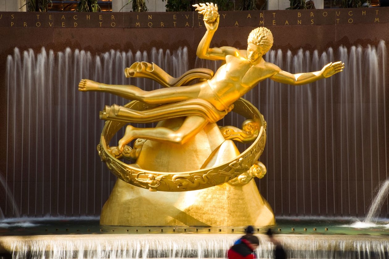 A Monument of Titanic Beauty Paul Manship's sculpture of Prometheus at
